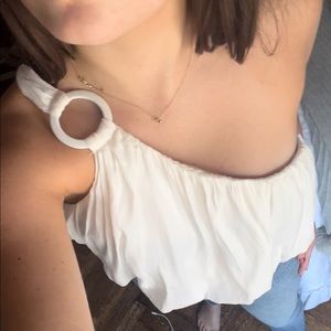 cute white top